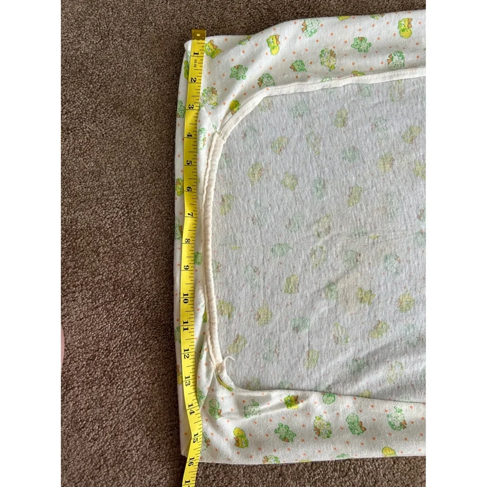 Vintage 90s set of 3 bassinet sheets & 2 matching burp clothes